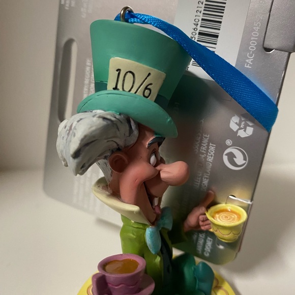 Disney Sketchbook Ornament Alice in Wonderland Mad Hatter Tea Party Unbirthday - Picture 9 of 12